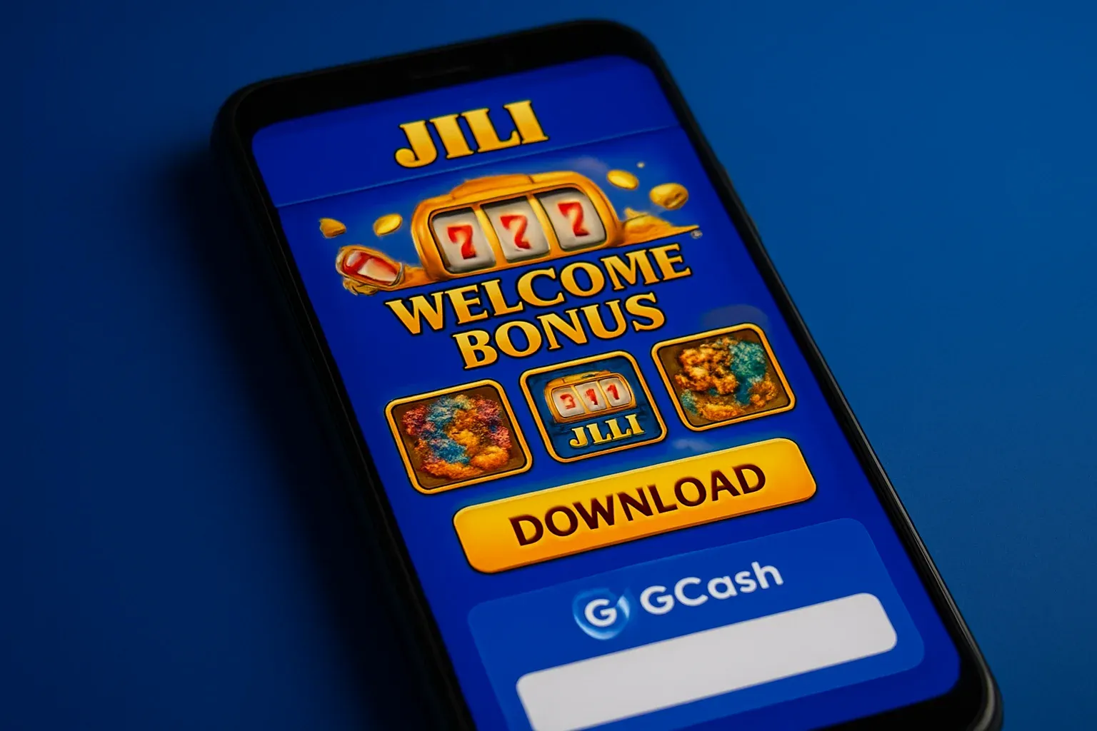 Philippine casino mobile app on Android with JILI UI and GCash payment